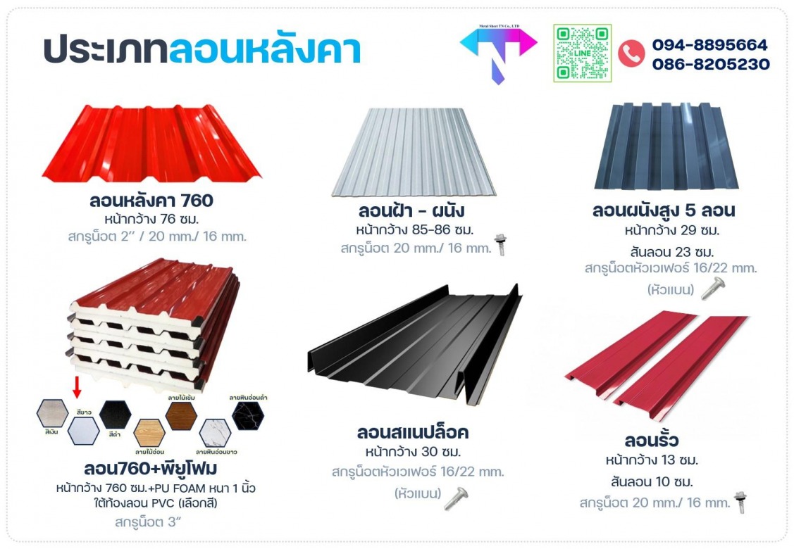 ขายส่งเมทัลชีทราคาโรงงาน-ชลบุรีบ้านบึง